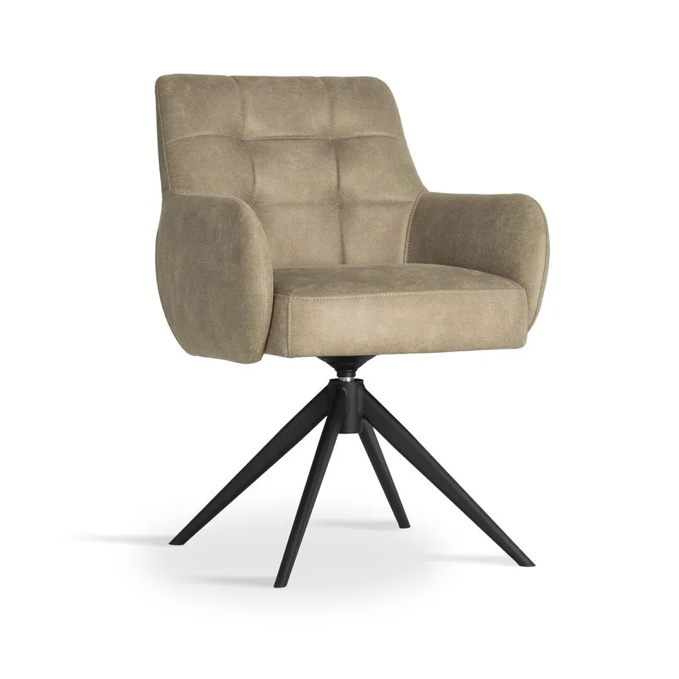 atreve-matero-fauteuil-pivotant-cappuccino-bull10 image 1
