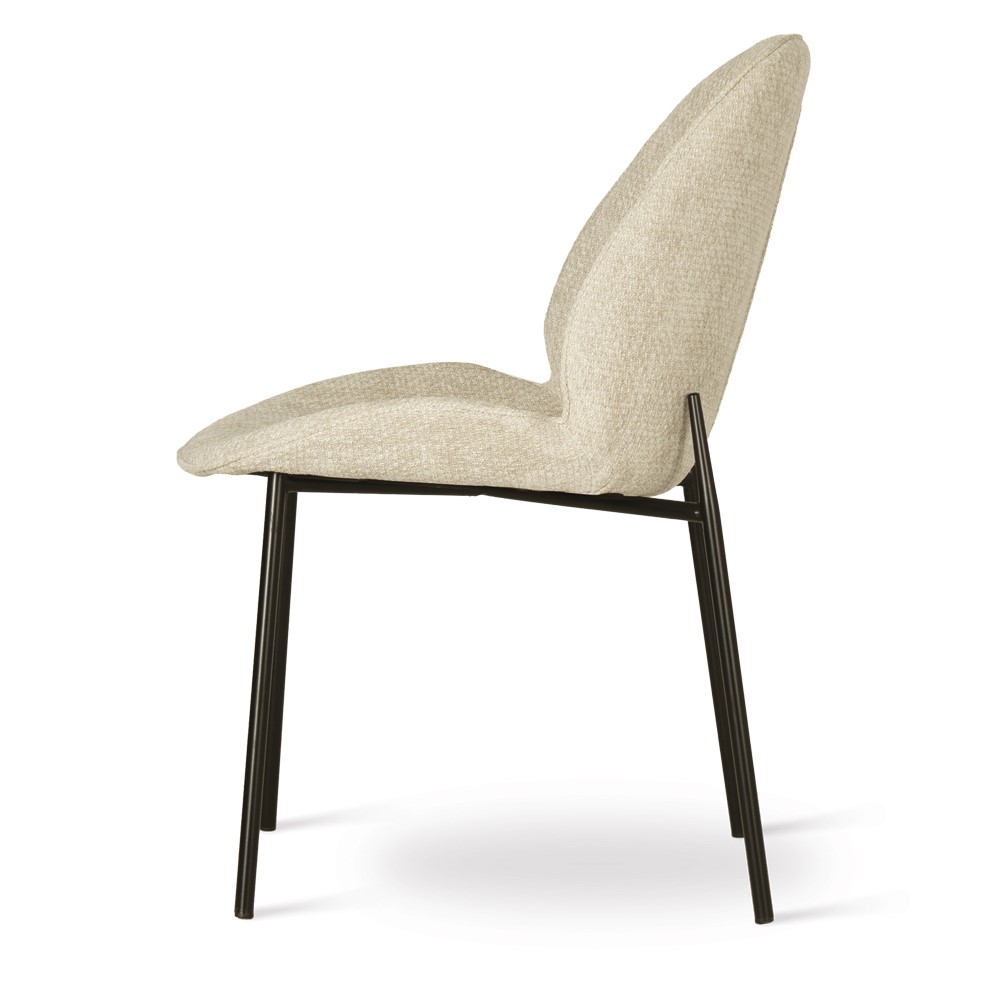 atreve-trend-chaise-cuisine-beige-pieds-noirs-mousse image 3