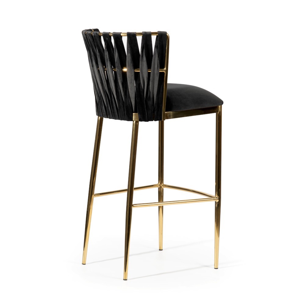 atreve-hordia-60-tabouret-de-bar-noir-pied-dor image 4