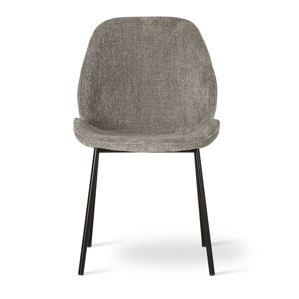 atreve-trend-chaise-cuisine-grise-pied-noir-m-tal image 2
