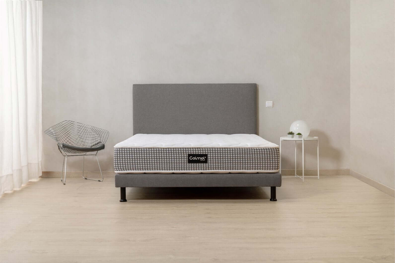 colmol-boop-decor-sommier-140x190-cm-gris-fonc image 1