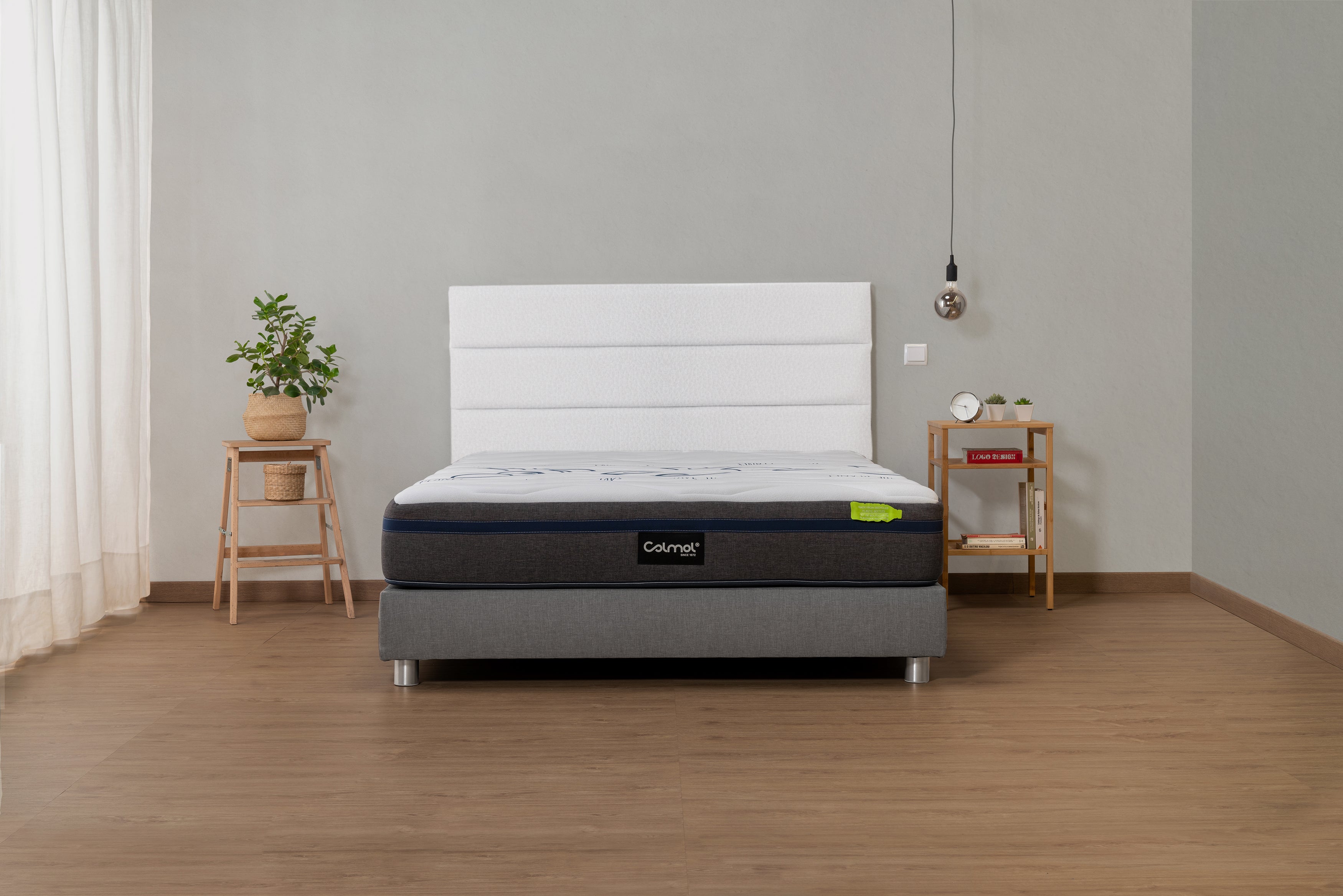 colmol-t-te-de-lit-rayures-140x120-cm-gris image 4