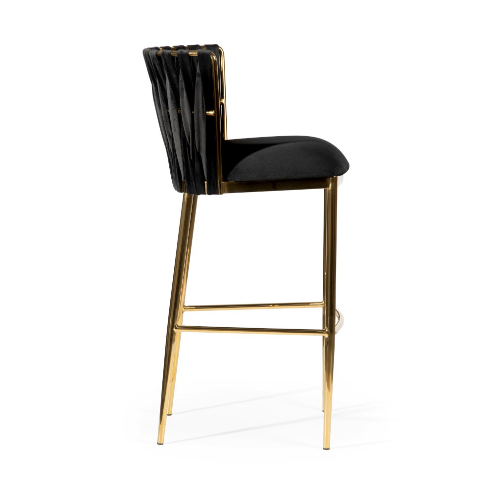 atreve-hordia-60-tabouret-de-bar-noir-pied-dor image 3