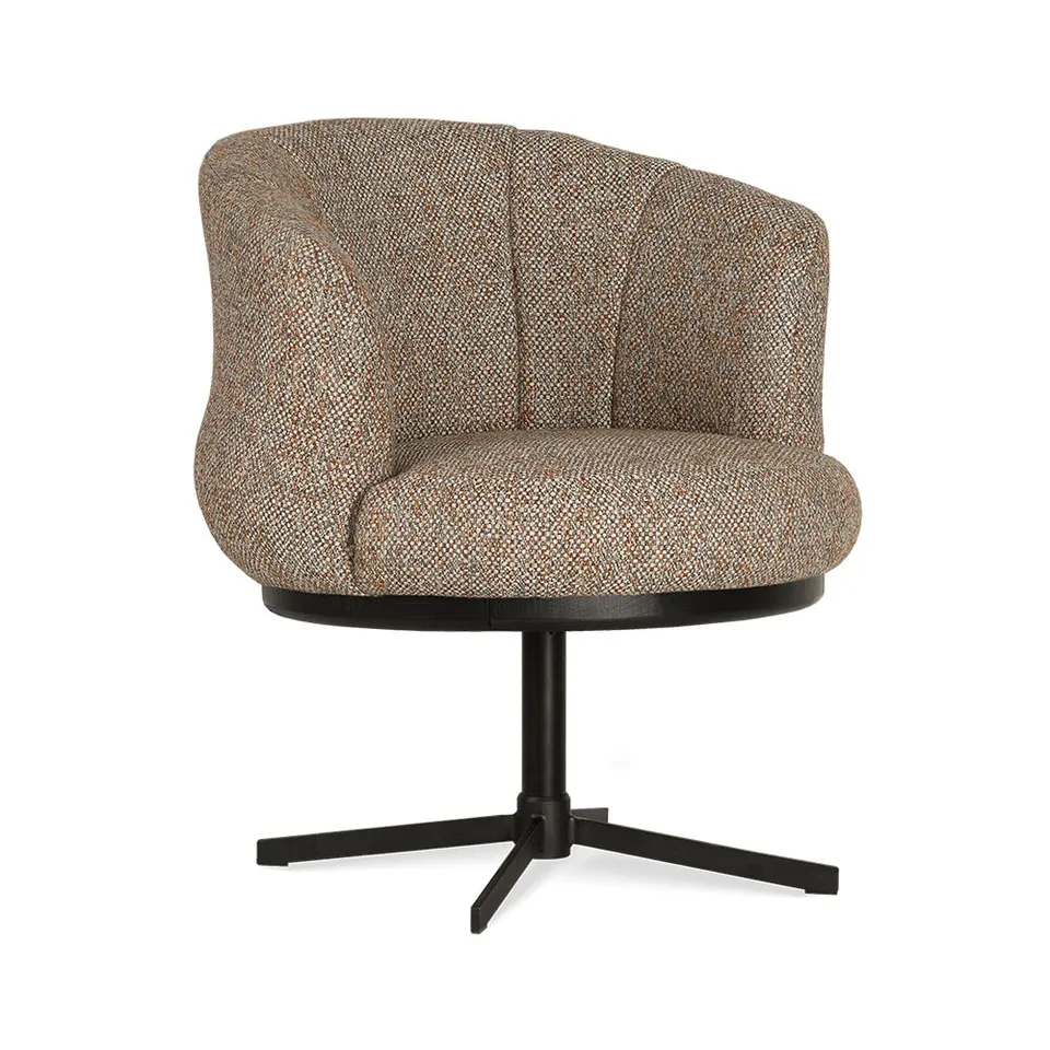 atreve-assen-chaise-pivotante-acier-mousse-hr image 1
