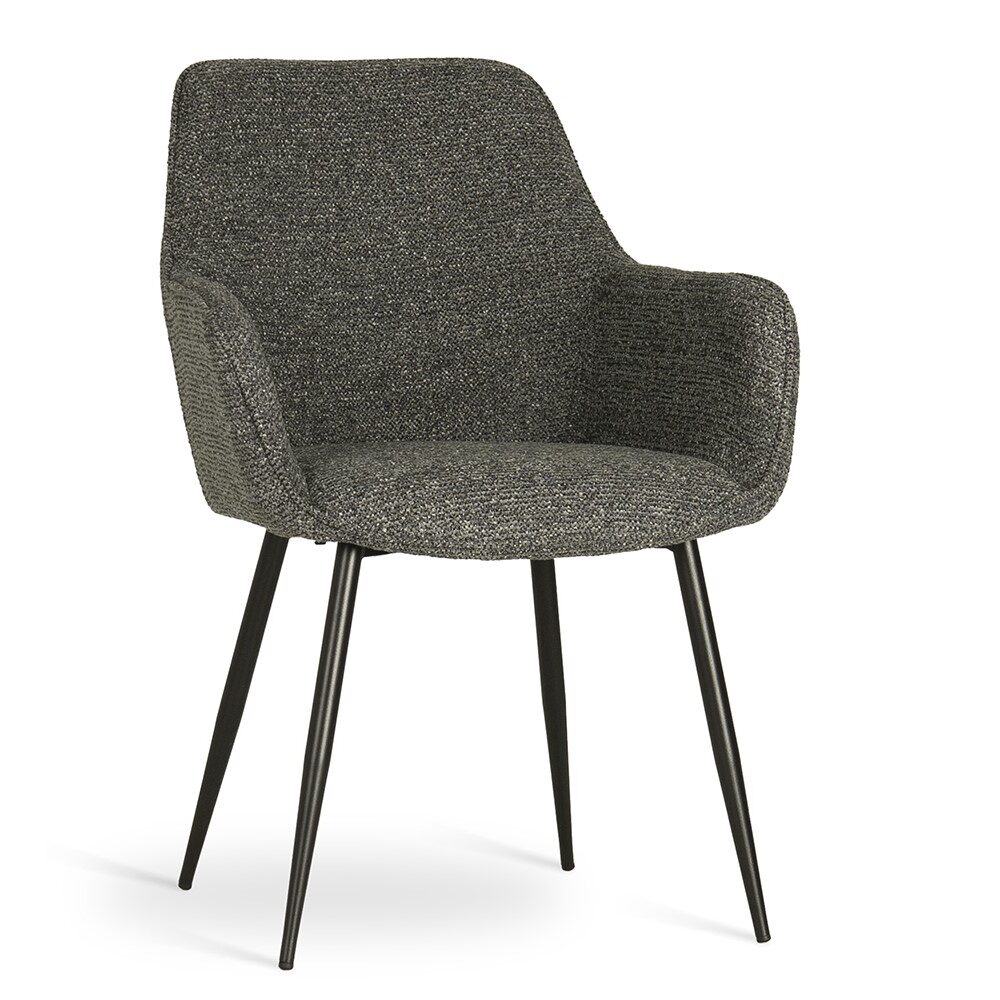 atreve-nano-chaise-cuisine-grise-pied-noir-m-tal image 1
