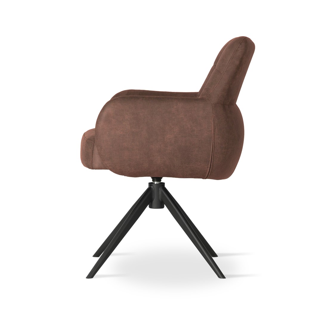 atreve-matero-chaise-pivotante-marron-bull111 image 3
