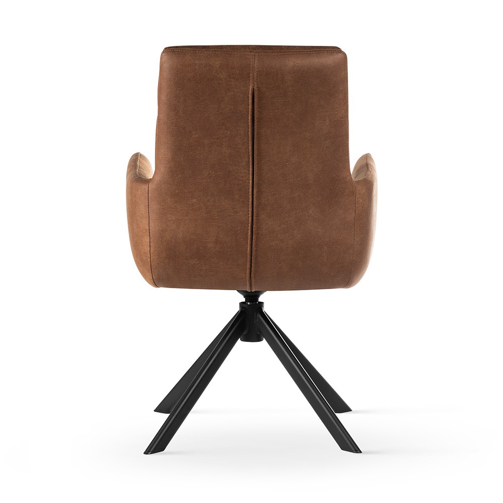 atreve-cipher-chaise-pivotante-camel-noir-bull09 image 4