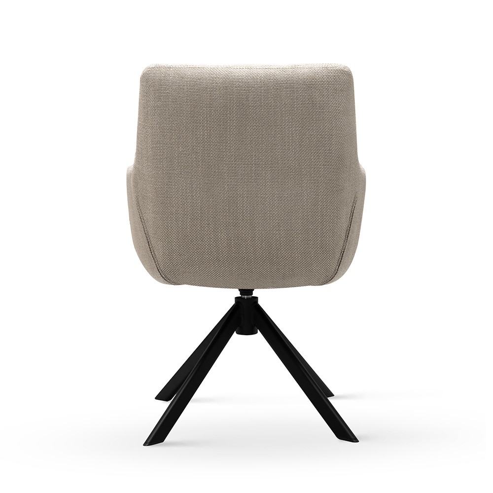 atreve-mirage-chaise-pivotante-beige-pied-noir image 3
