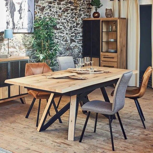 hemisphere-sud-tulsa-table-manger-extensible-bois-m-tal image 1