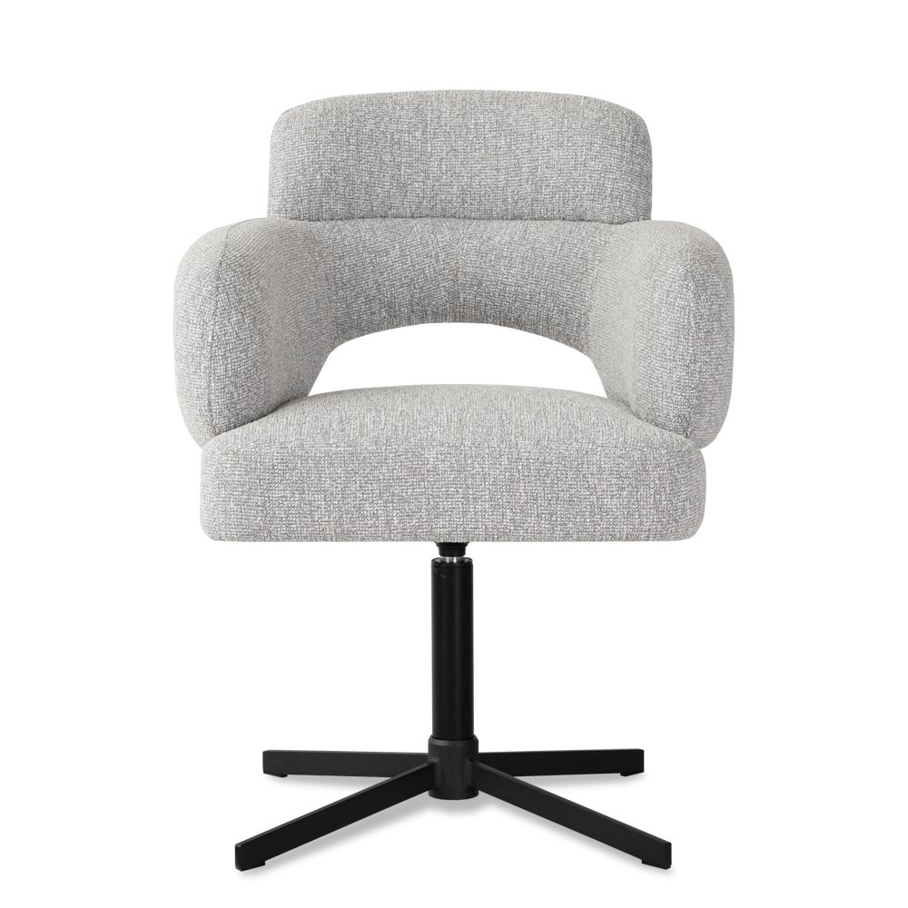 atreve-leto-lodge84-chaise-pivotante-gris-noir-tissu image 2