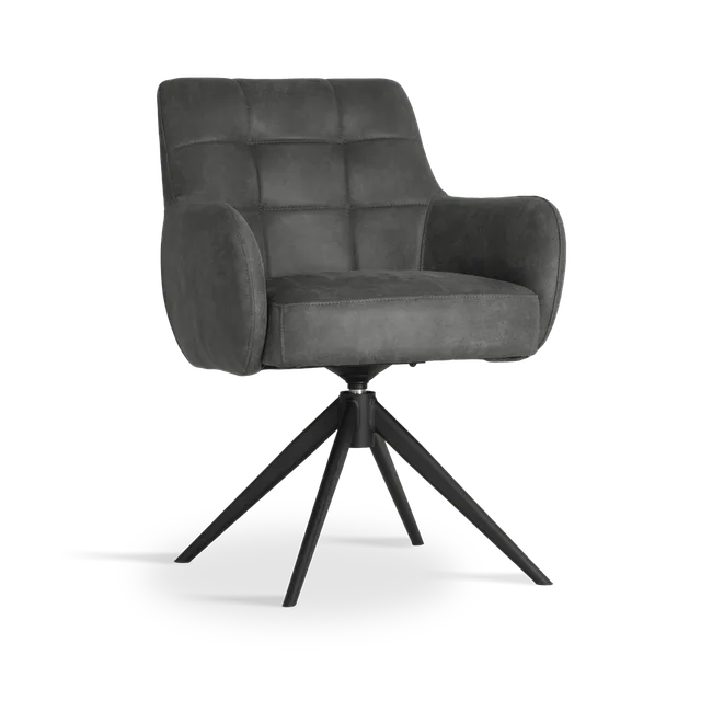 atreve-matero-chaise-pivotante-anthracite-bull67 image 1