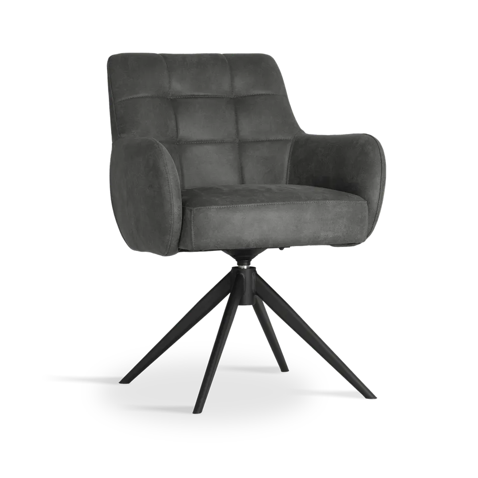 atreve-matero-chaise-pivotante-anthracite-bull67 image 1
