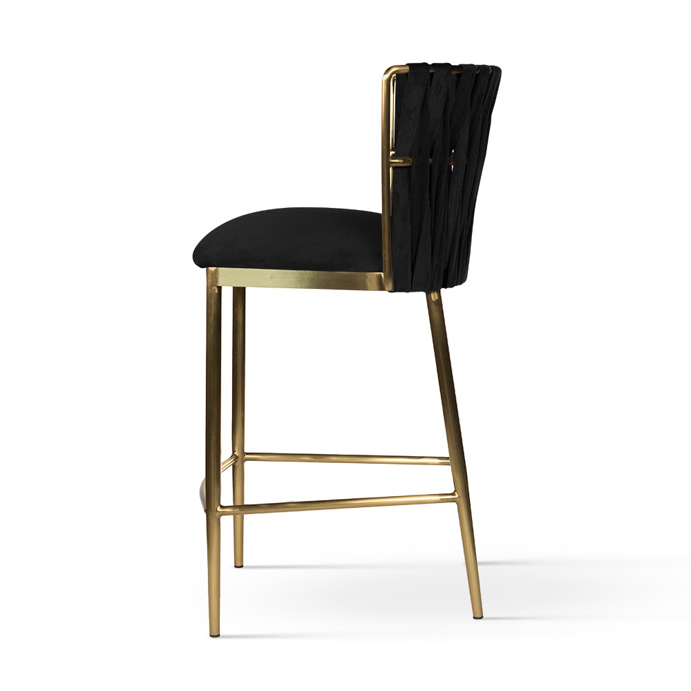 atreve-hordia-60-tabouret-de-bar-noir-pied-dor-2 image 4