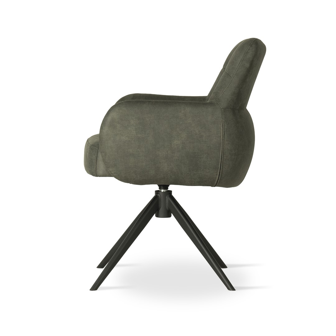 atreve-matero-chaise-pivotante-vert-noir-bull156-tissu image 3