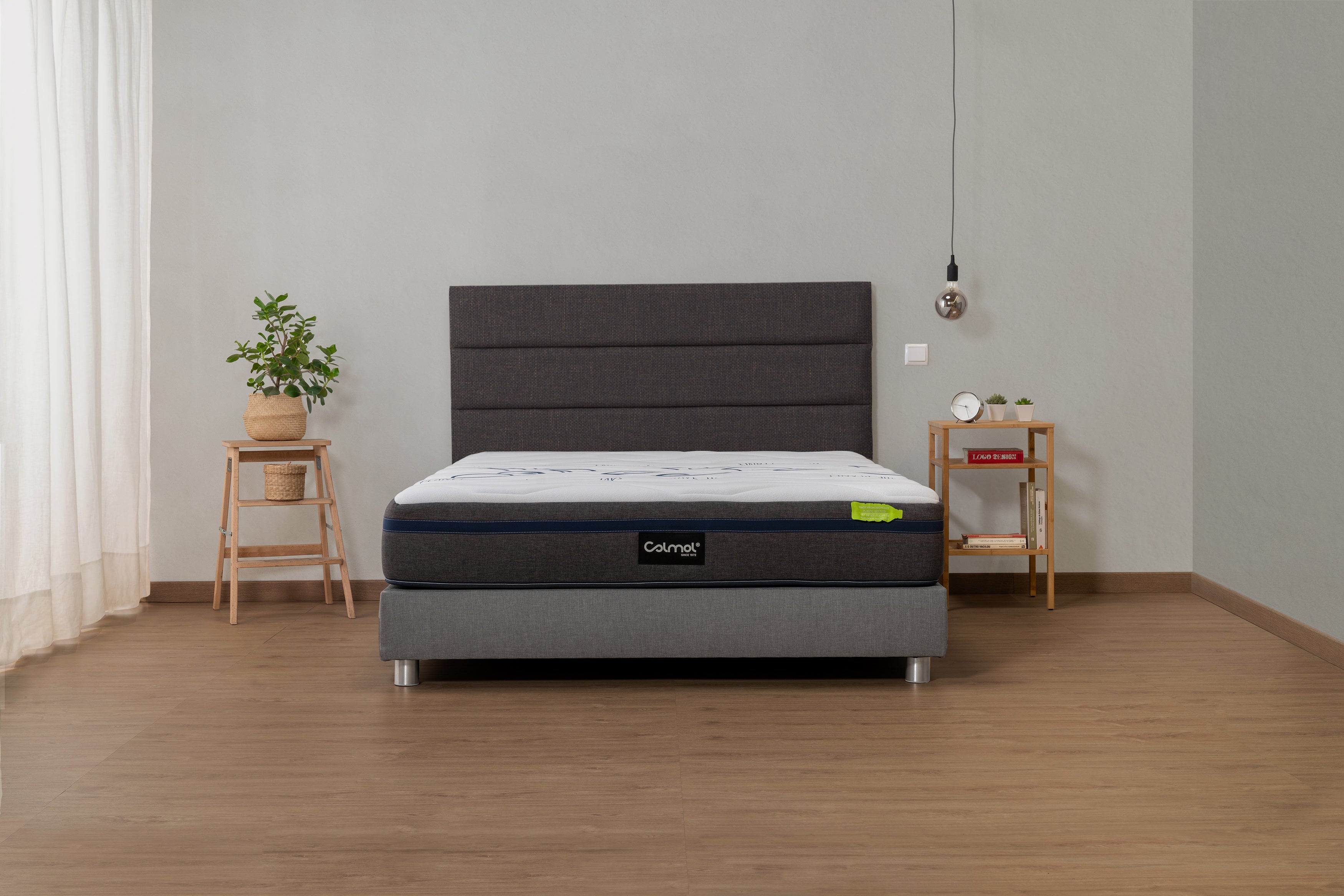 colmol-t-te-de-lit-rayures-140x120-cm-gris image 6