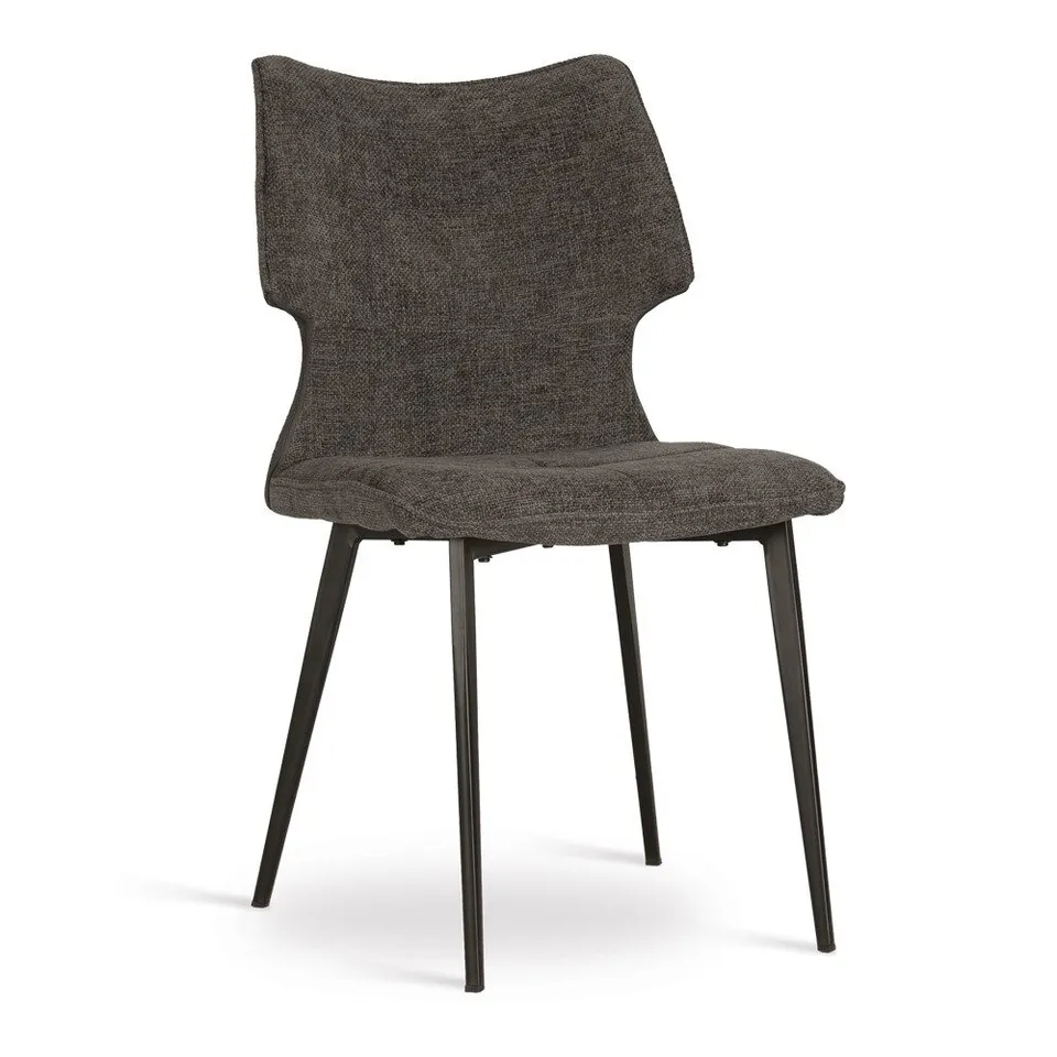 atreve-chilcote-chaise-cuisine-gris-fonc-pied-noir image 1