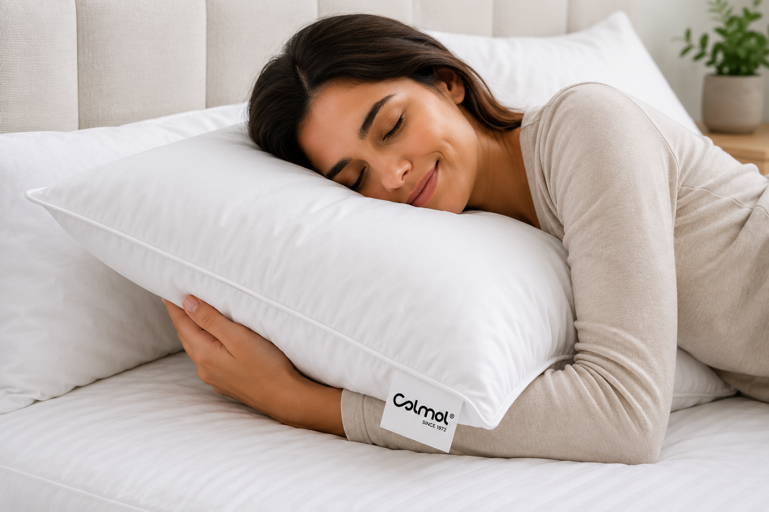 colmol-coussins-oreiller-en-plume-70x50cm-respirant image 4