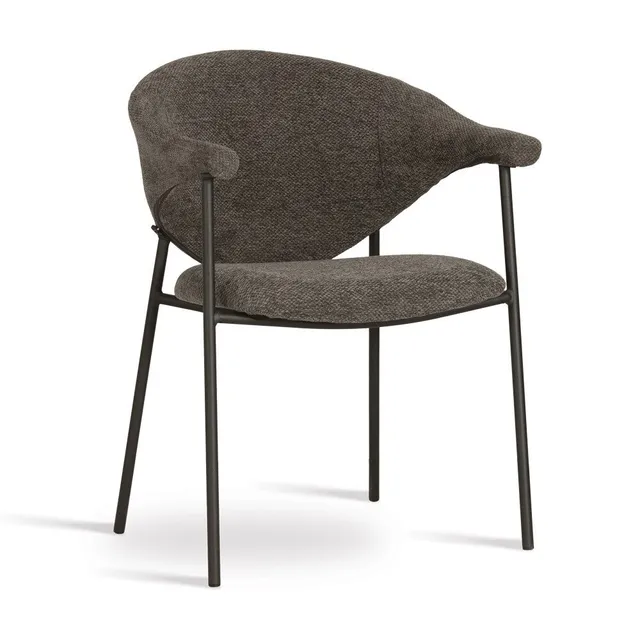 atreve-noti-chaise-cuisine-gris-fonc-pied-noir image 1