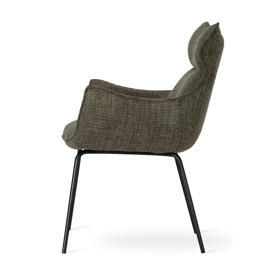 atreve-butaro-chaise-de-cuisine-tissu-gris-marron-pied-noir image 3