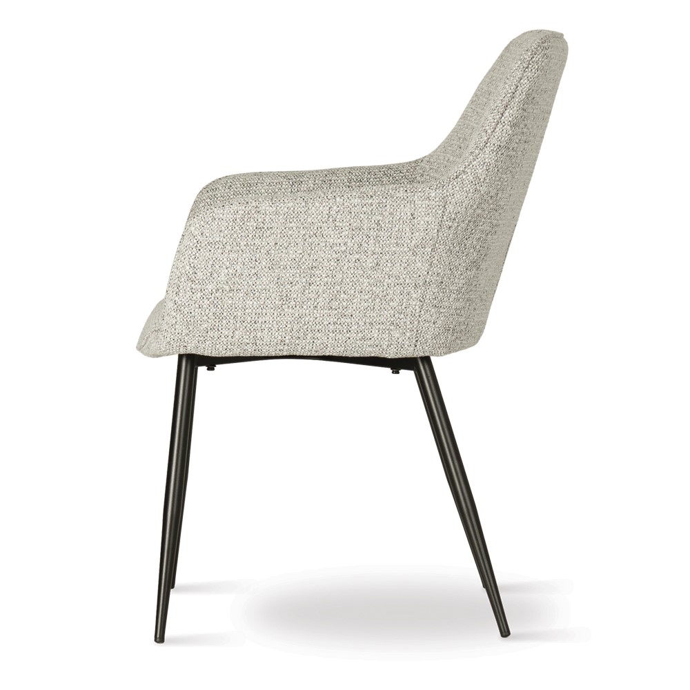 atreve-nano-chaise-cuisine-gris-clair-pied-noir image 3