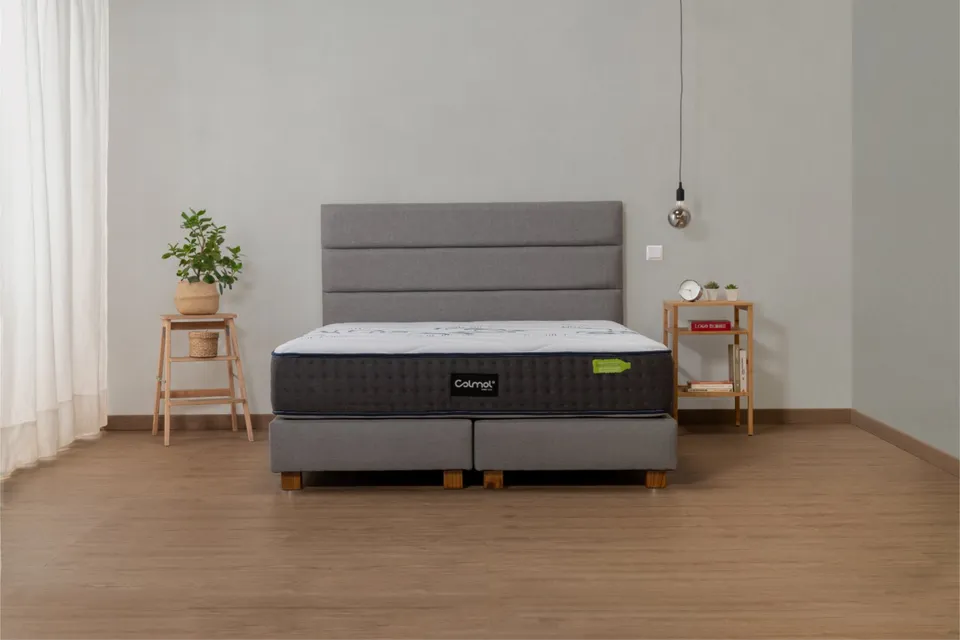 colmol-t-te-de-lit-rayures-140x120-cm-gris image 1