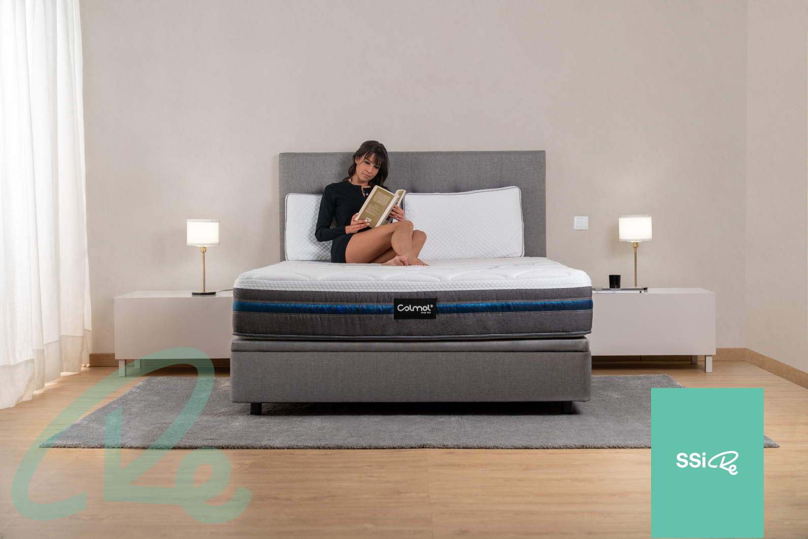 colmol-matelas-ssi-coolgel-28cm-ressorts-ensach-s-frais image 3