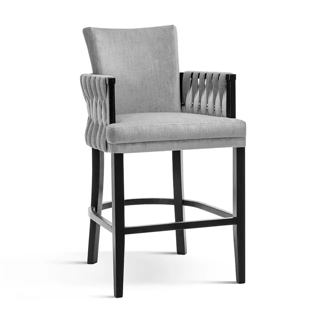 atreve-elis-tabouret-de-bar-assise-tapiss-e image 1