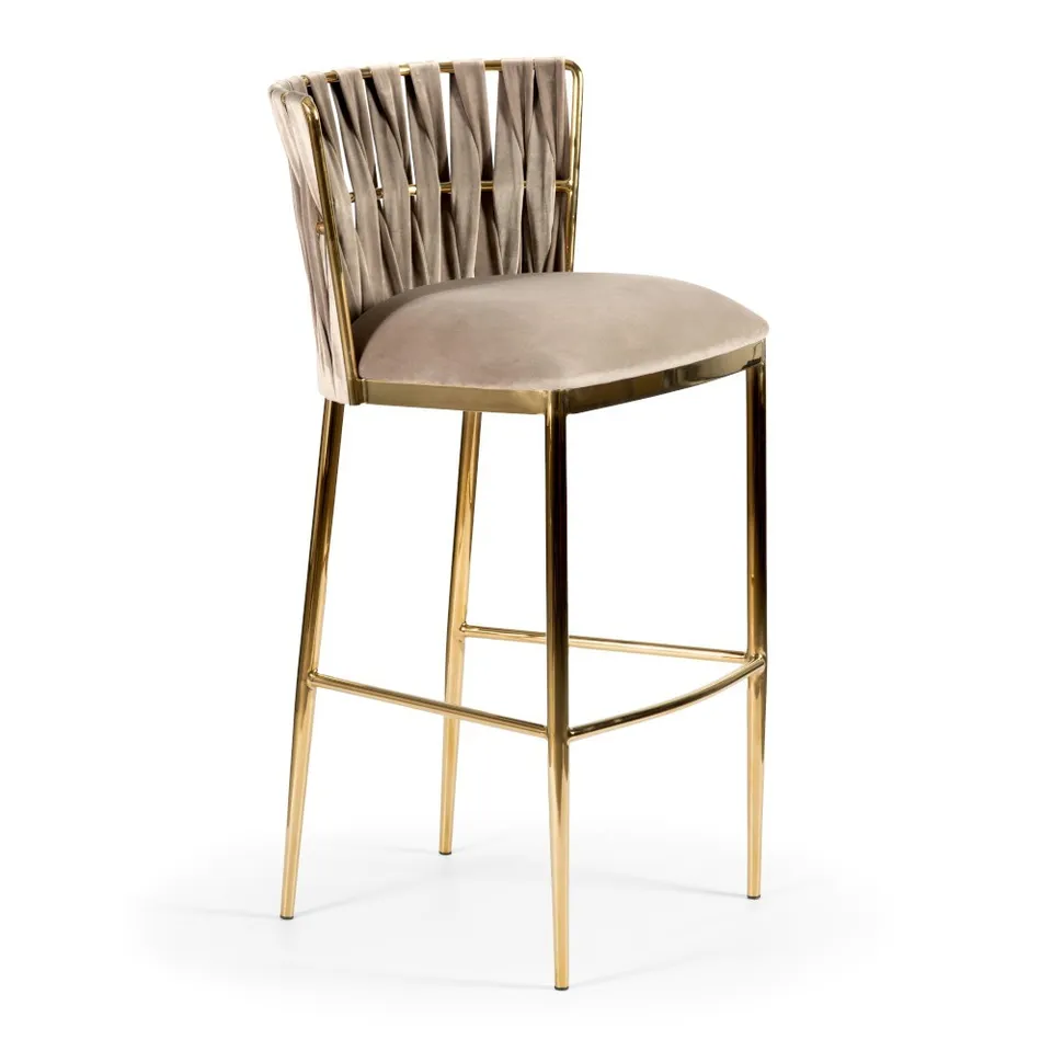 atreve-hordia-70-tabouret-bar-beige-pied-dor image 1