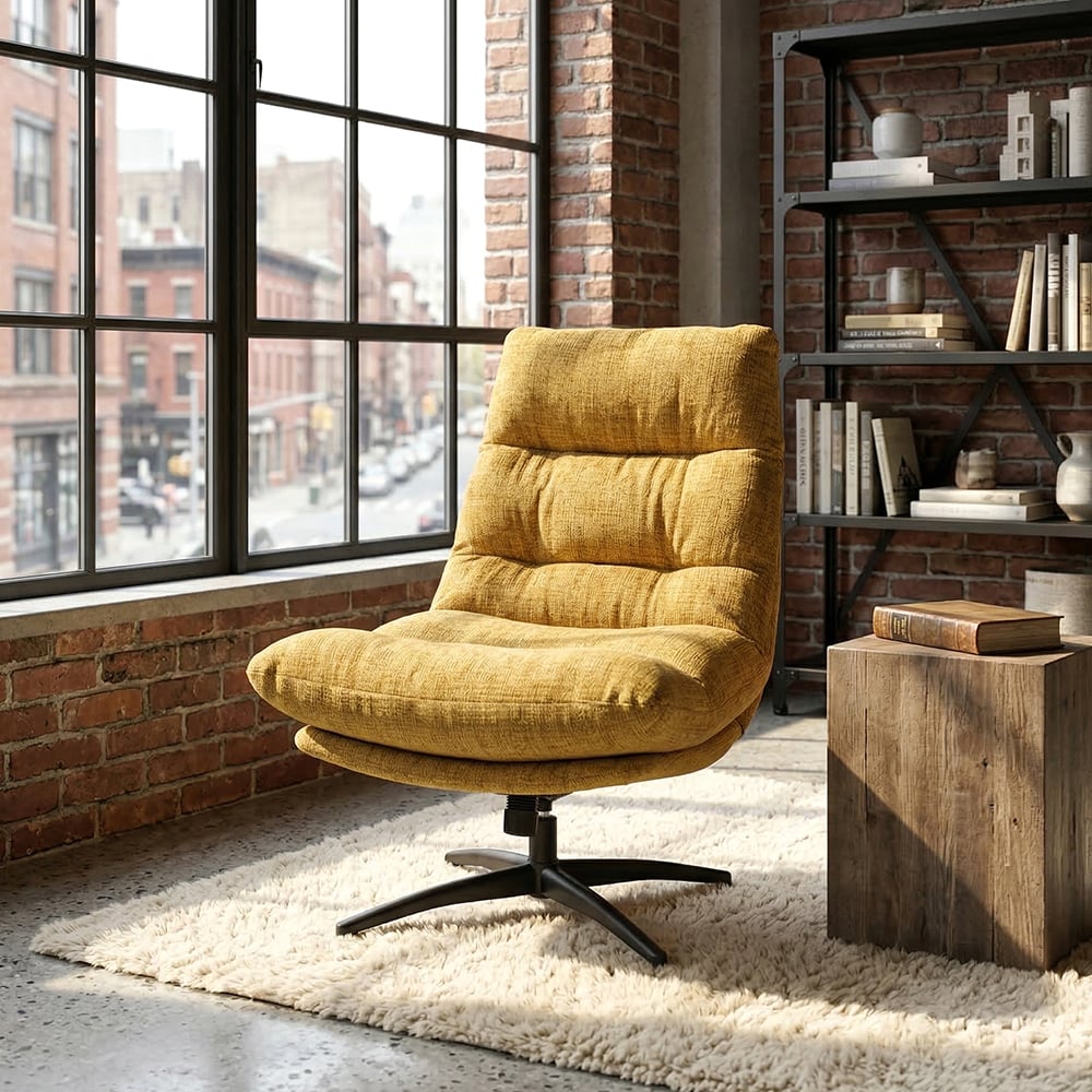 hemisphere-sud-bertille-fauteuil-pivotant-tissu-salon image 1