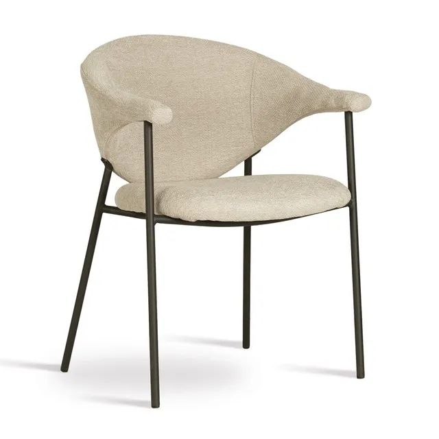 atreve-noti-chaise-cuisine-beige-pieds-noirs-m-tal image 1