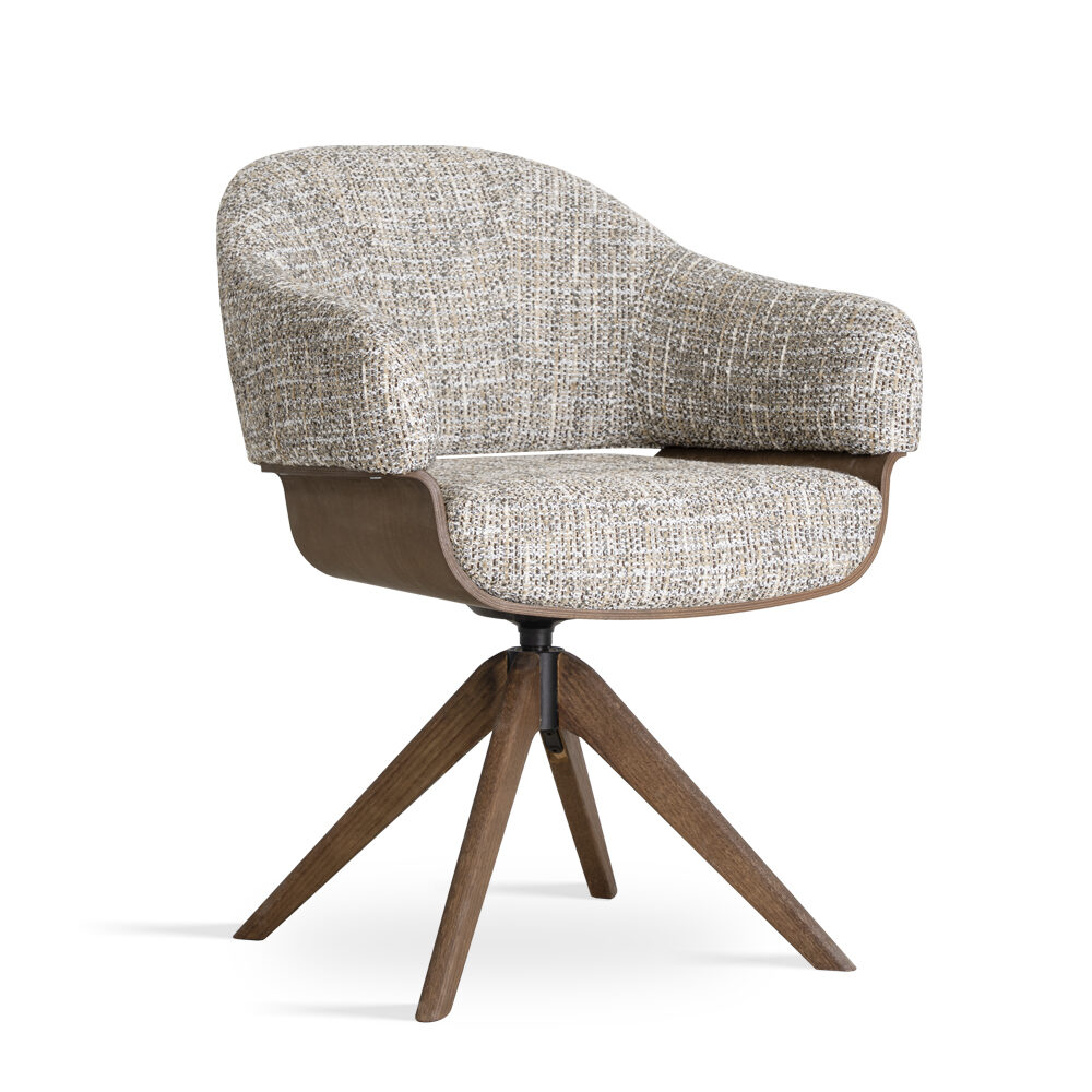 atreve-wenus-wood-chaise-bois-noyer-pivotante image 1