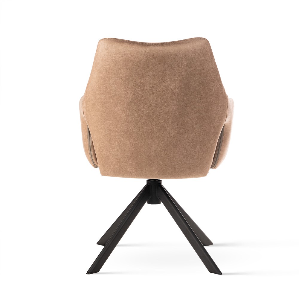 atreve-vesper-chaise-pivotante-cappuccino-noir-bull10 image 3
