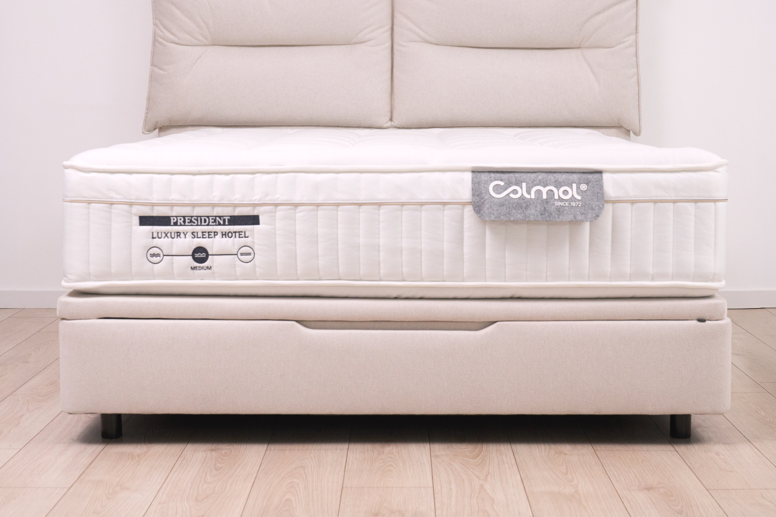 colmol-tidy-sommier-coffre-140x190-cm-gris-fonc image 1
