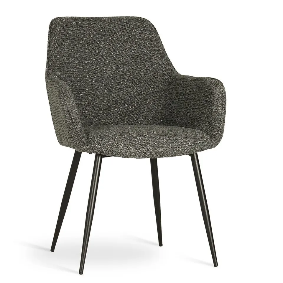 atreve-nano-chaise-cuisine-grise-pied-noir-m-tal image 1