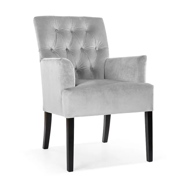 atreve-gala-chaise-cuisine-capitonn-e-avec-accoudoirs image 1