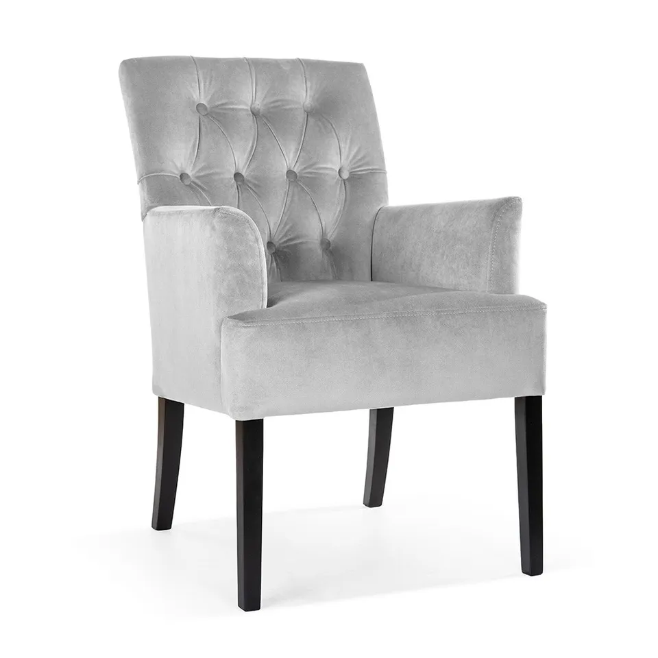 atreve-gala-chaise-cuisine-capitonn-e-avec-accoudoirs image 1