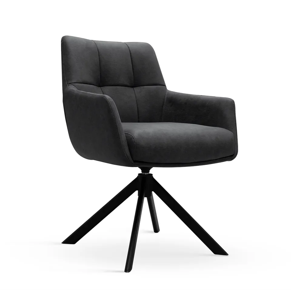 atreve-mirage-anthracite-black-bull67-fauteuil-pivotant image 1