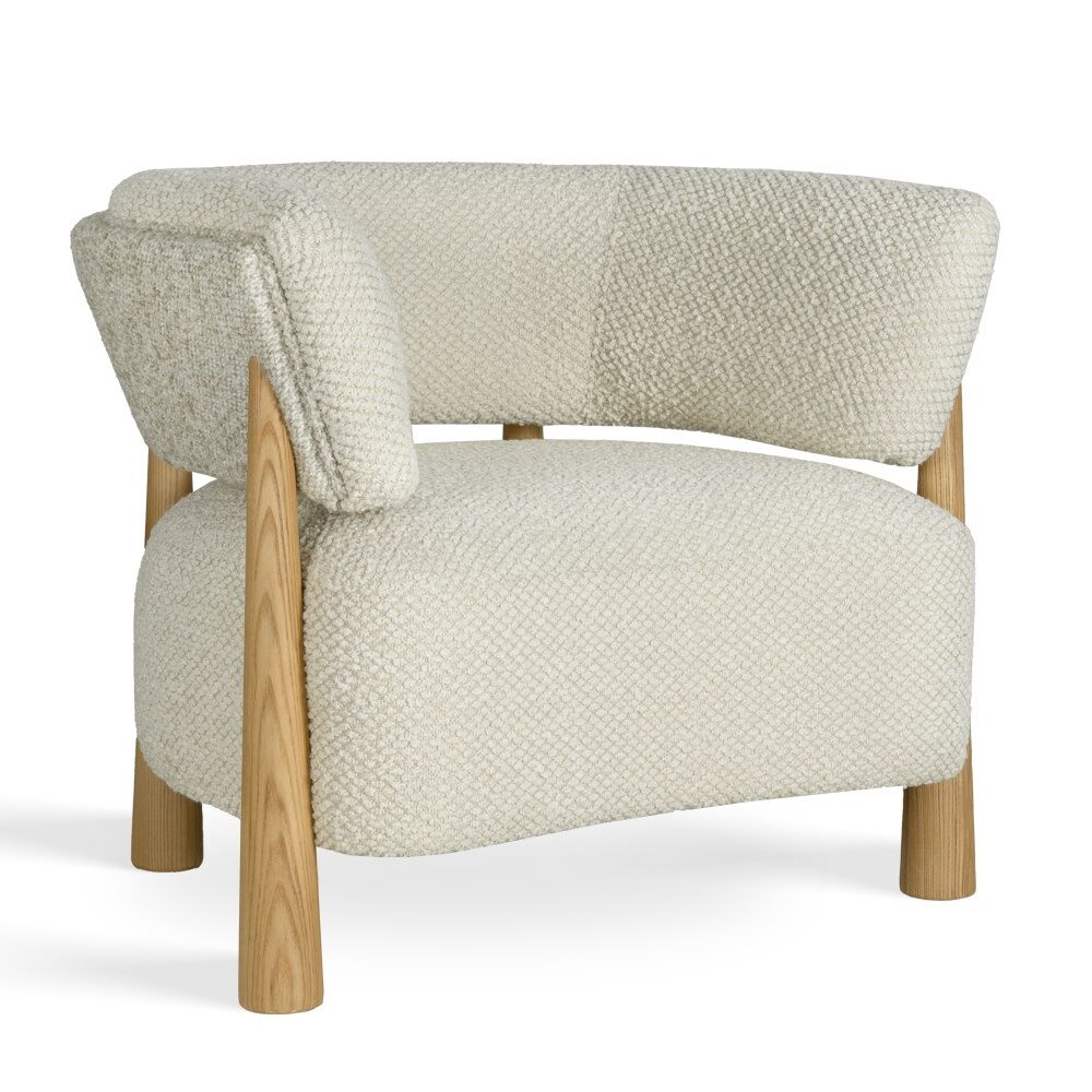 atreve-madison-fauteuil-beige-clair-pivotant-acier image 1