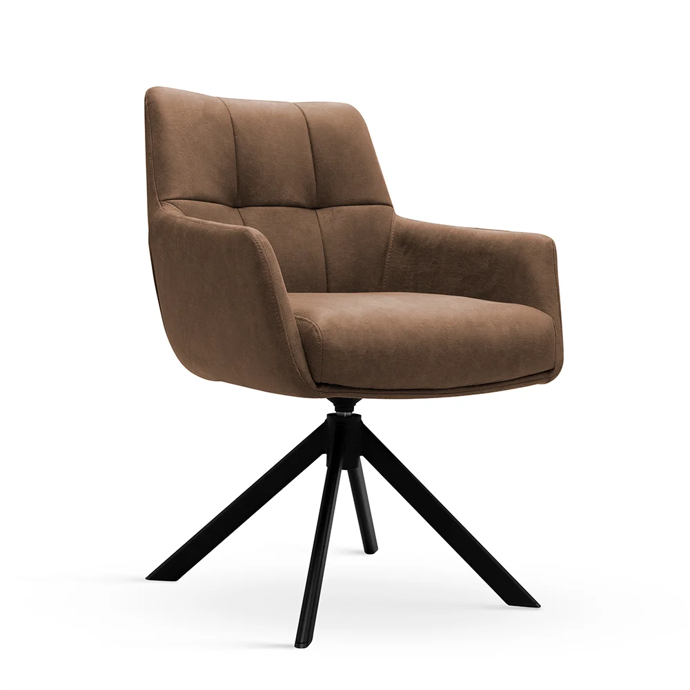 atreve-mirage-chaise-pivotante-cappuccino-m-tal image 1