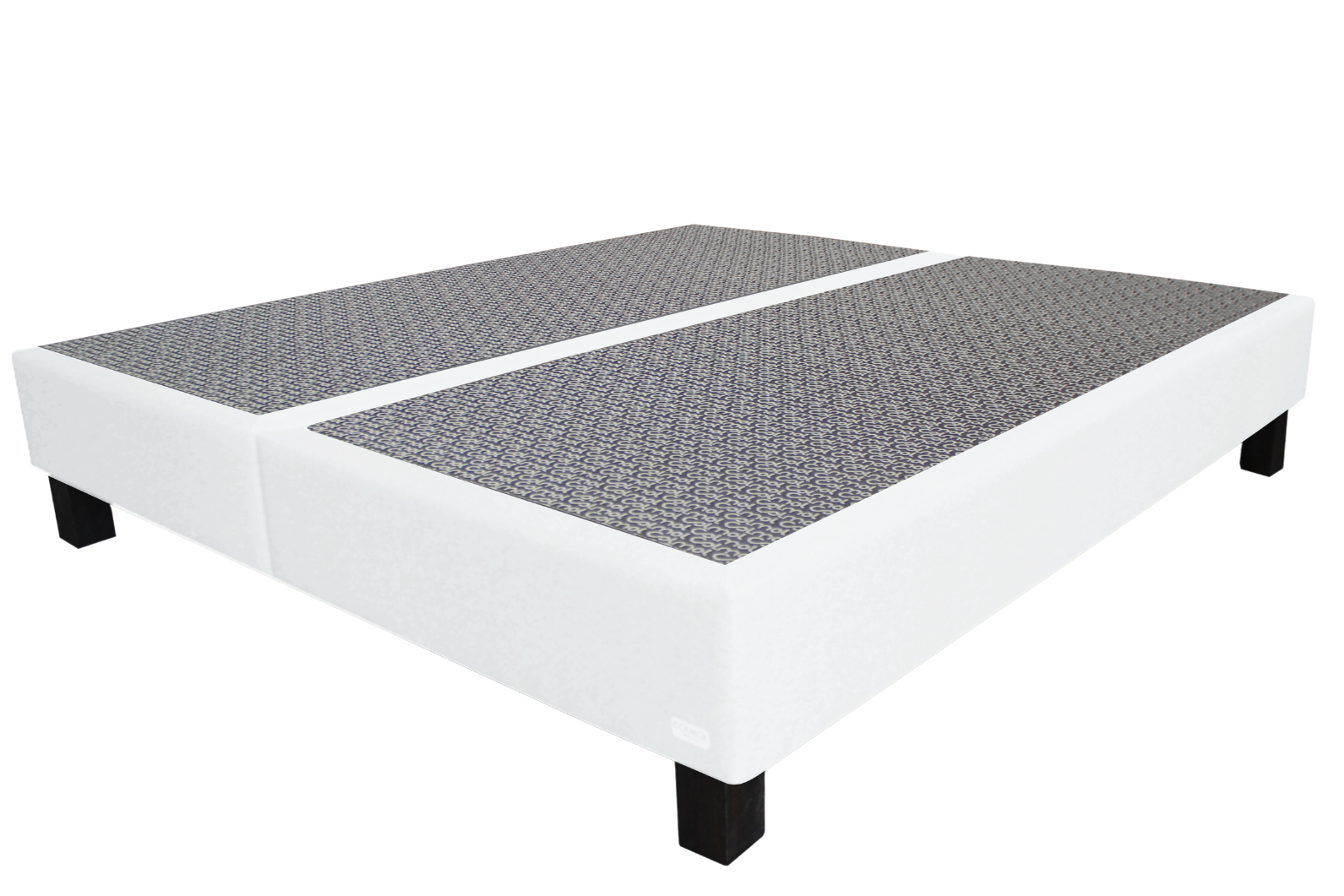 colmol-bett-decor-sommier-140x190-cm-gris-fonc-pieds-inclus image 6