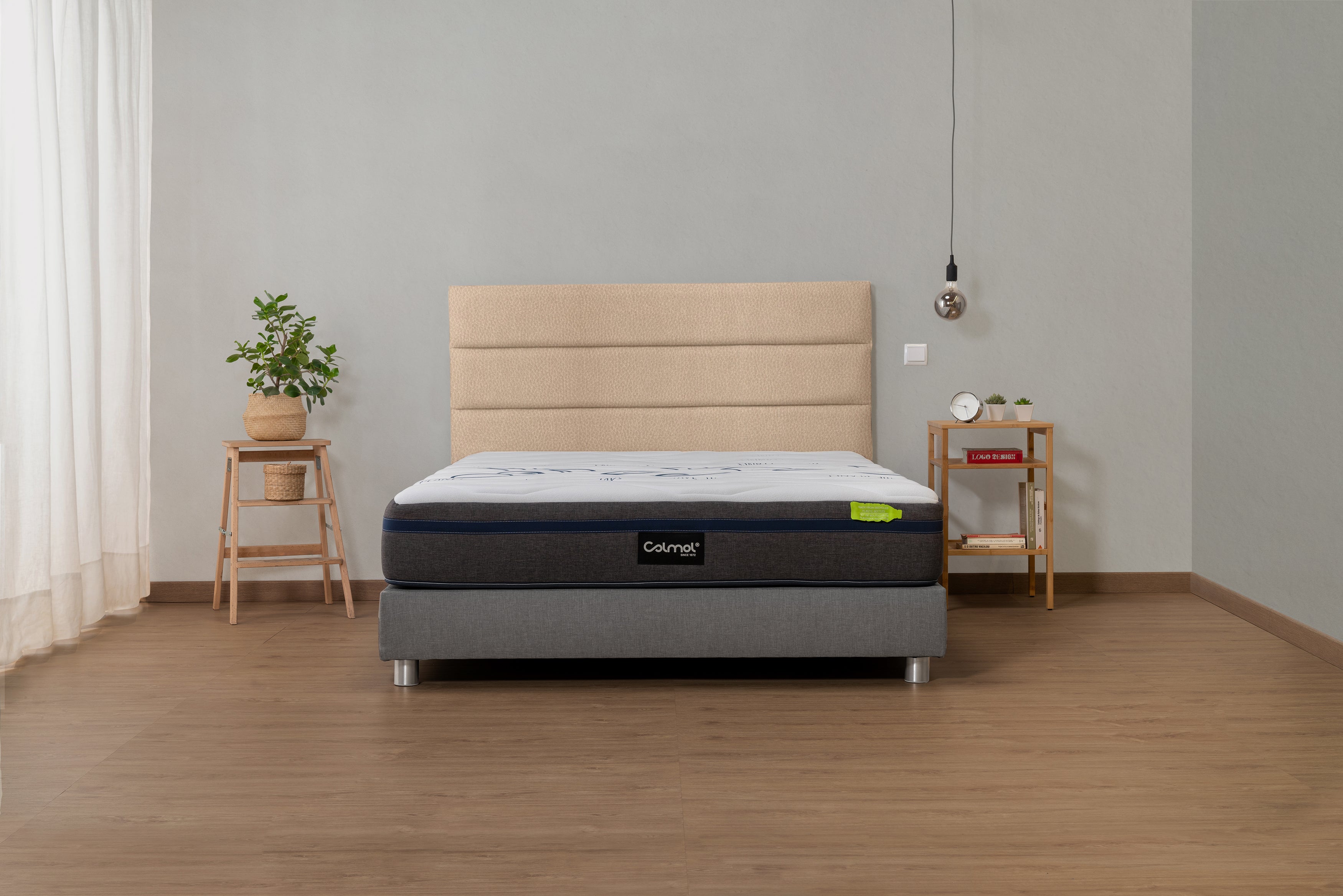 colmol-t-te-de-lit-rayures-140x120-cm-gris image 3
