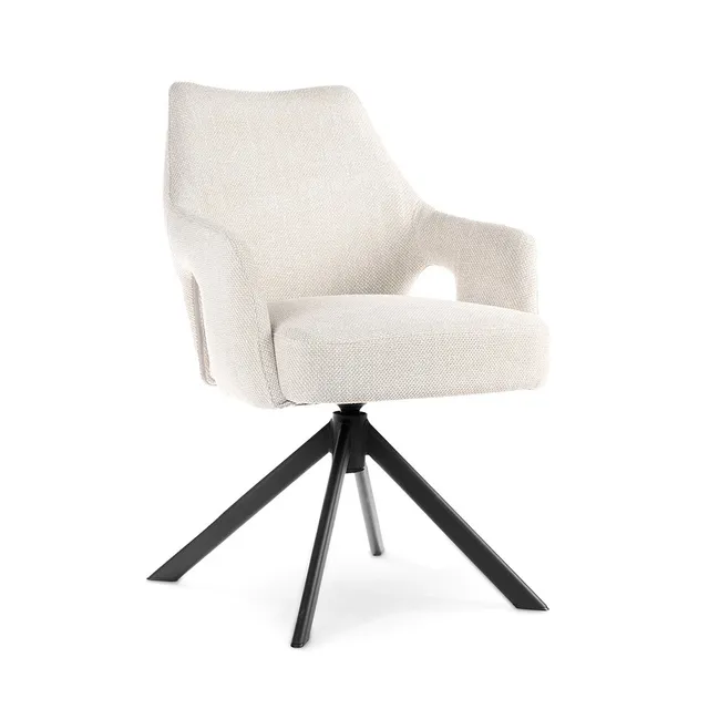 atreve-vesper-chaise-pivotante-beige-noir-vogar071 image 1