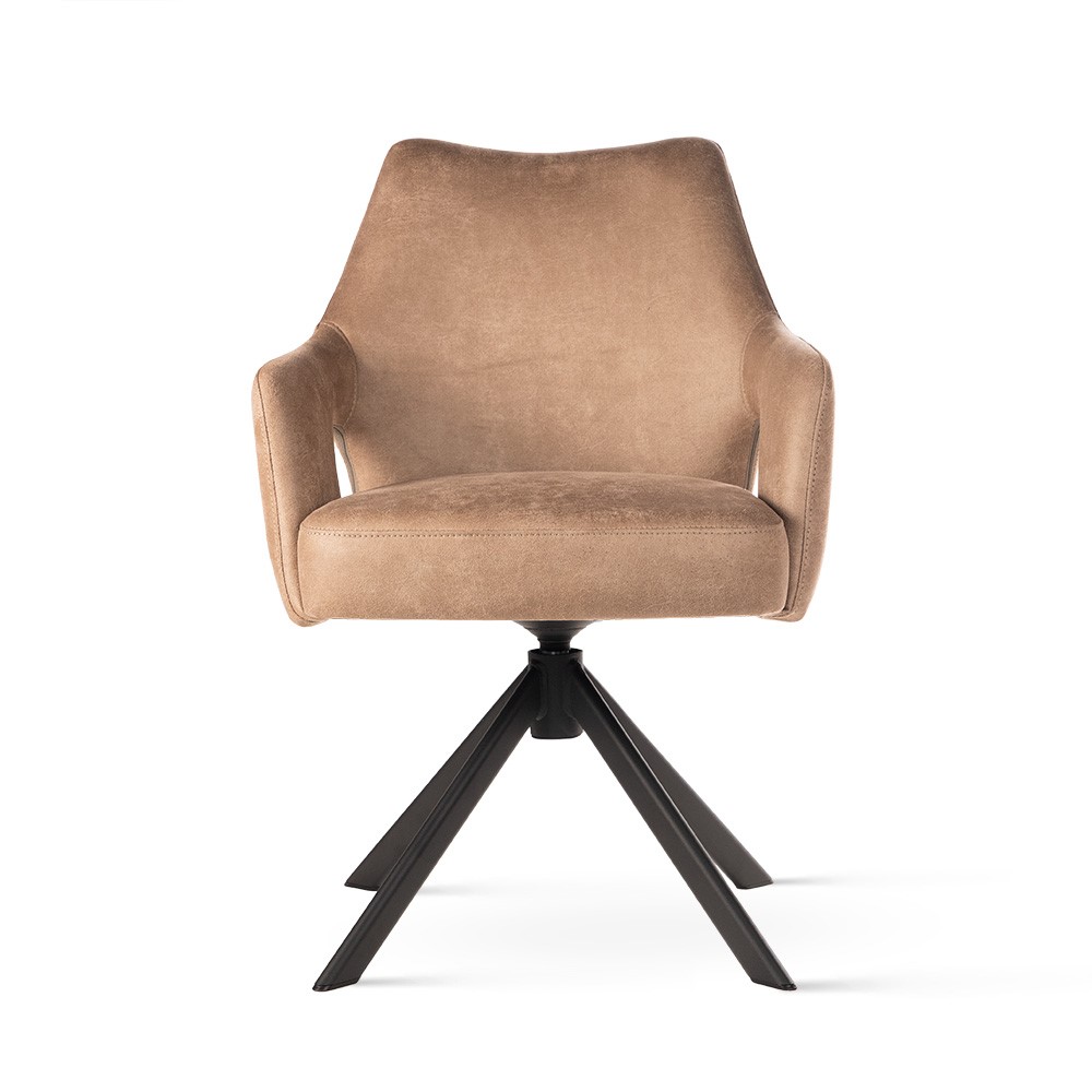 atreve-vesper-chaise-pivotante-cappuccino-noir-bull10 image 2
