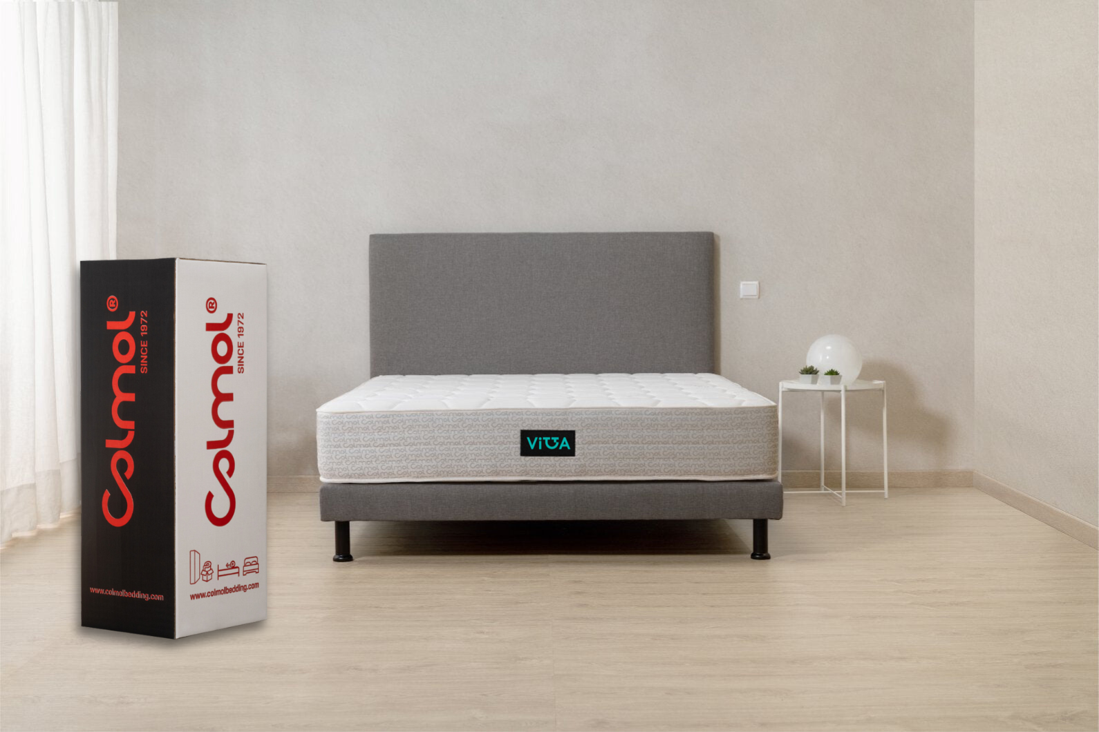 colmol-vitta-matelas-ressorts-140x190-cm-ferme image 1