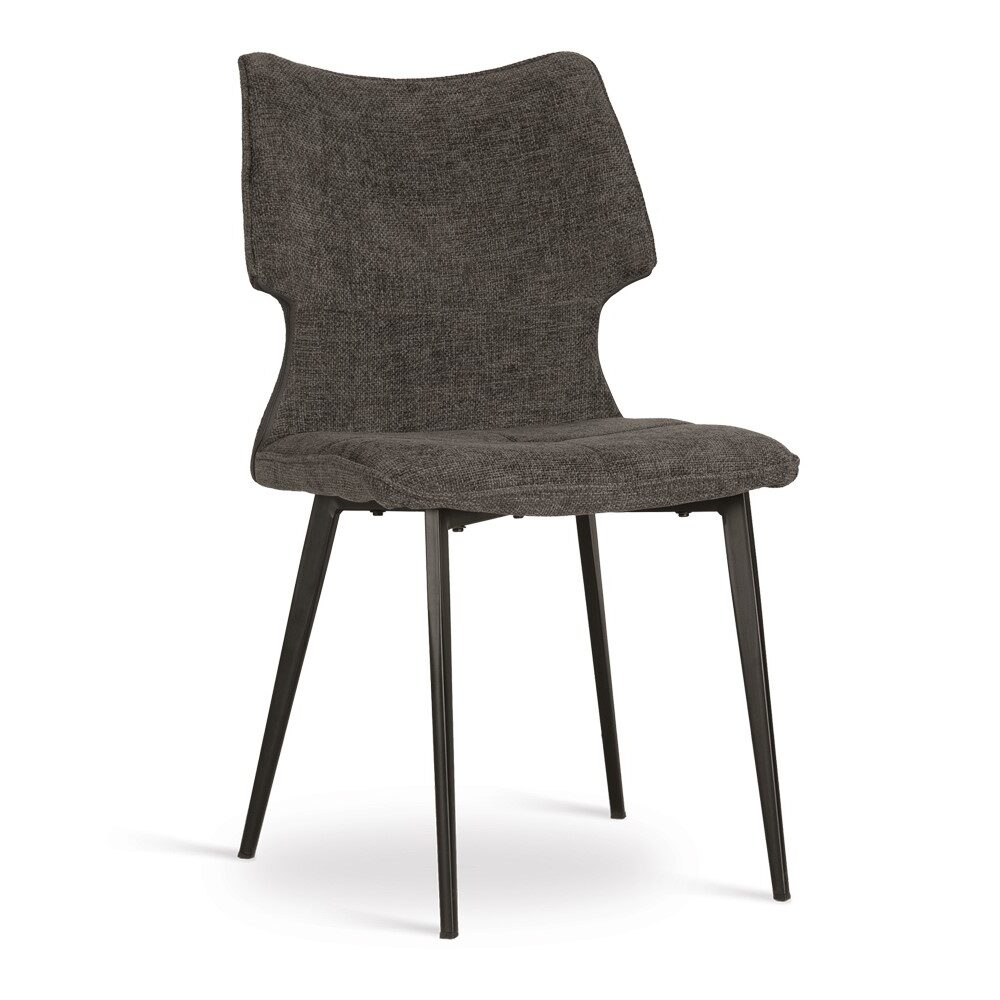atreve-chilcote-chaise-cuisine-gris-fonc-pied-noir image 1