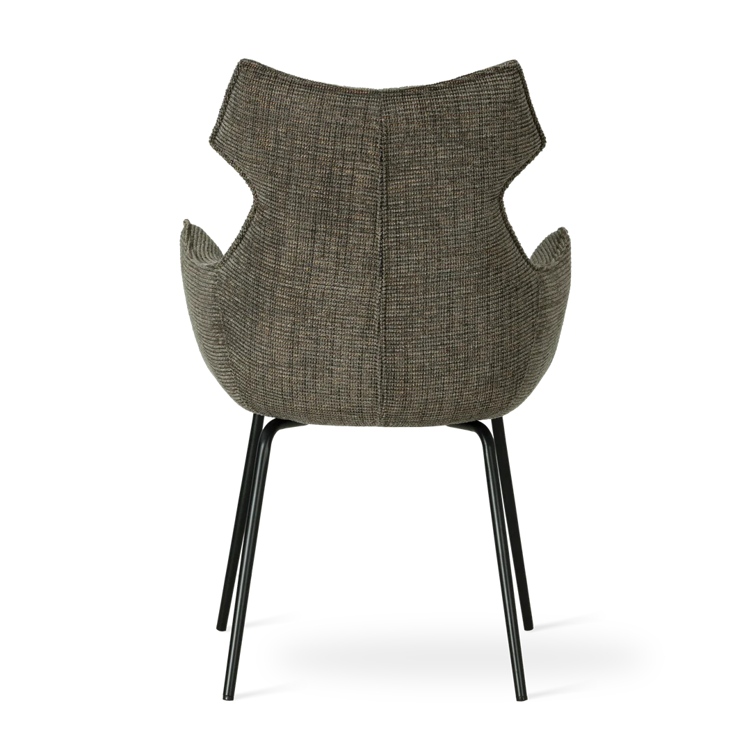 atreve-butaro-chaise-de-cuisine-tissu-gris-marron-pied-noir image 4