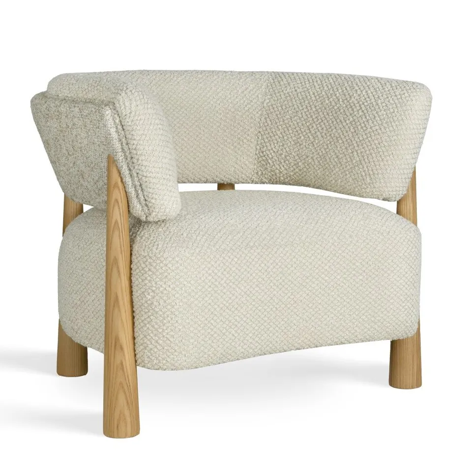 atreve-madison-fauteuil-beige-clair-pivotant-acier image 1