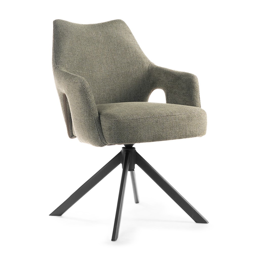 atreve-vesper-fauteuil-pivotant-vert-noir-vogar70 image 1