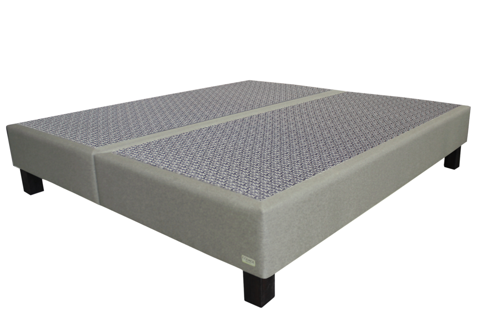 colmol-bett-decor-sommier-140x190-cm-gris-fonc-pieds-inclus image 3