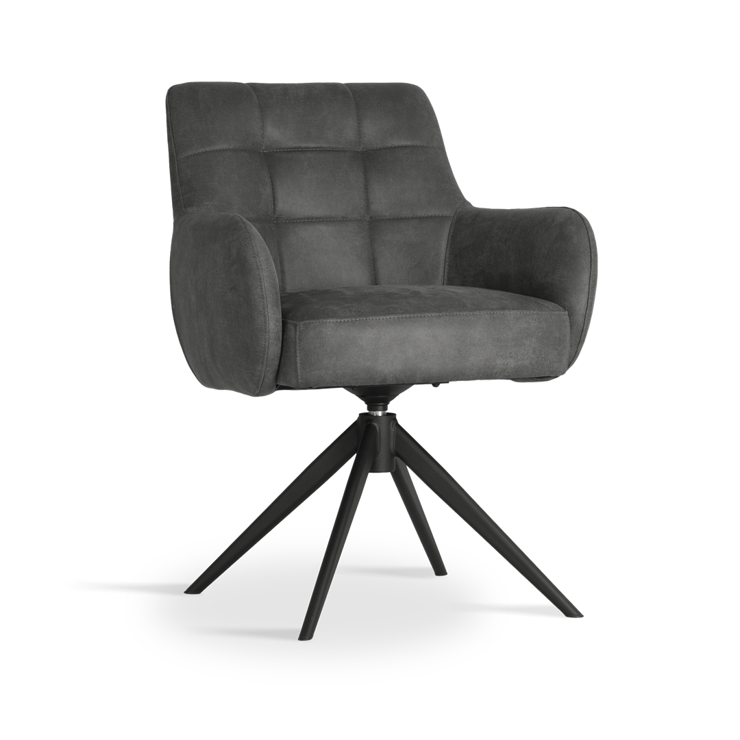 atreve-matero-chaise-pivotante-anthracite-bull67 image 1